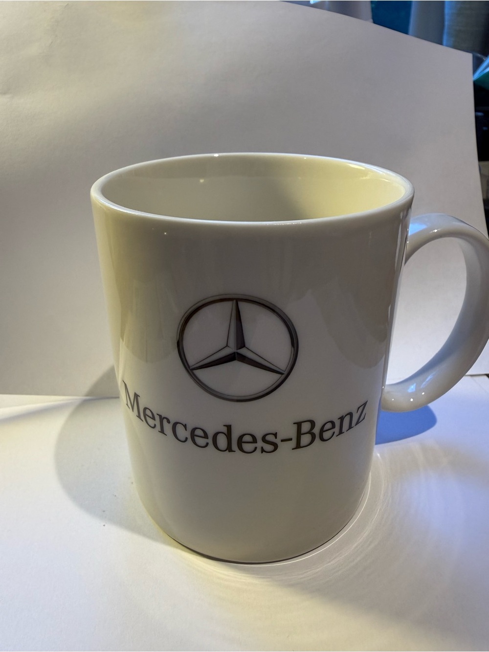 Mercedes-Benz White Ceramic Logo Mug